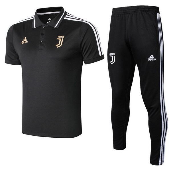 Polo Conjunto Completo Juventus 2018-2019 Negro Oro